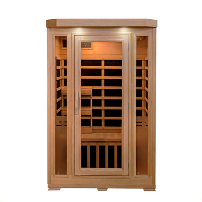 Sonoma 2-Person Hemlock Infrared Sauna with 6 Carbon Heaters