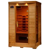 Coronado 2 Person Hemlock Infrared Sauna with 5 Ceramic Heaters