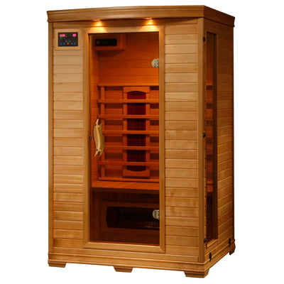 Coronado 2 Person Hemlock Infrared Sauna with 5 Ceramic Heaters