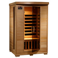 Coronado 2 Person Hemlock Deluxe Infrared Sauna with 6 Carbon Heaters