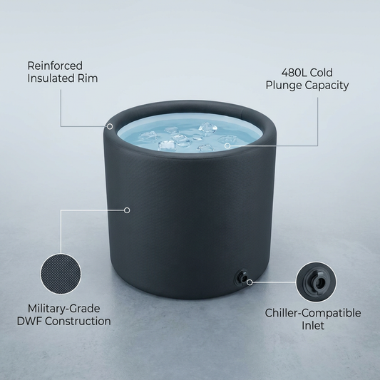 Pro Elite Recovery 90Cm Ice Pod Ice Bath Therapy Inflatable DWF Cold Plunge Tub for 03Hp Water Chiller for Athletes — Lifestyle