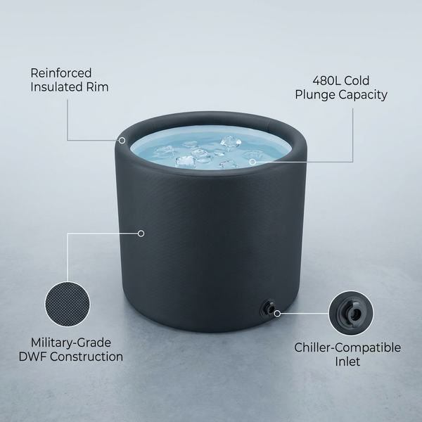 Pro Elite Recovery 90Cm Ice Pod Ice Bath Therapy Inflatable DWF Cold Plunge Tub for 03Hp Water Chiller for Athletes — Lifestyle