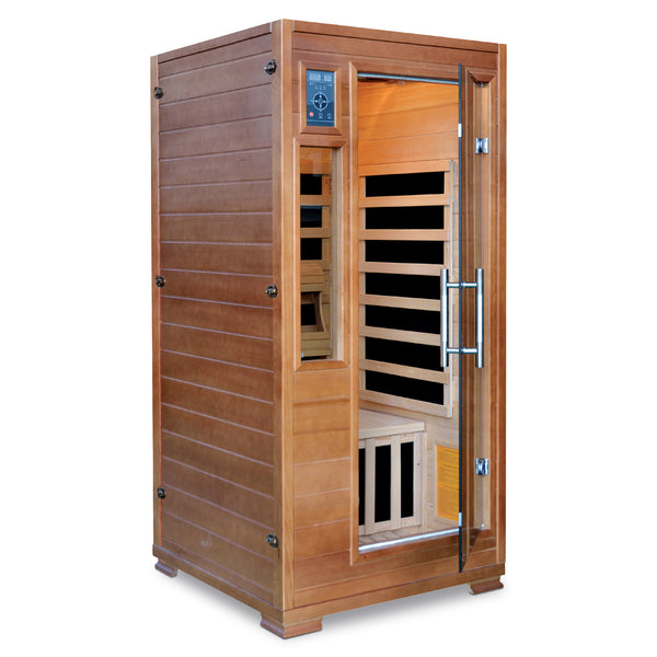 Majestic 1-2 Person Hemlock Infrared Sauna with 5 Carbon Heaters
