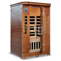 Majestic 2-Person Hemlock Premium Infrared Sauna with 6 Carbon Heaters