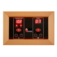 2-Person Low EMF (Under 8MG) FAR Infrared Sauna (Canadian Hemlock)
