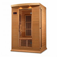 2-Person Low EMF (Under 8MG) FAR Infrared Sauna (Canadian Hemlock) — Studio Shot