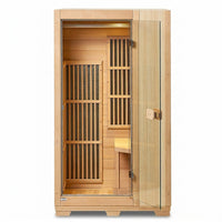 Far Infrared Wooden Sauna Room Home Sauna Spa for 1 Person1140W — Studio Shot