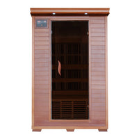 Yukon 2-Person Cedar Infrared Sauna with 6 Carbon Heaters